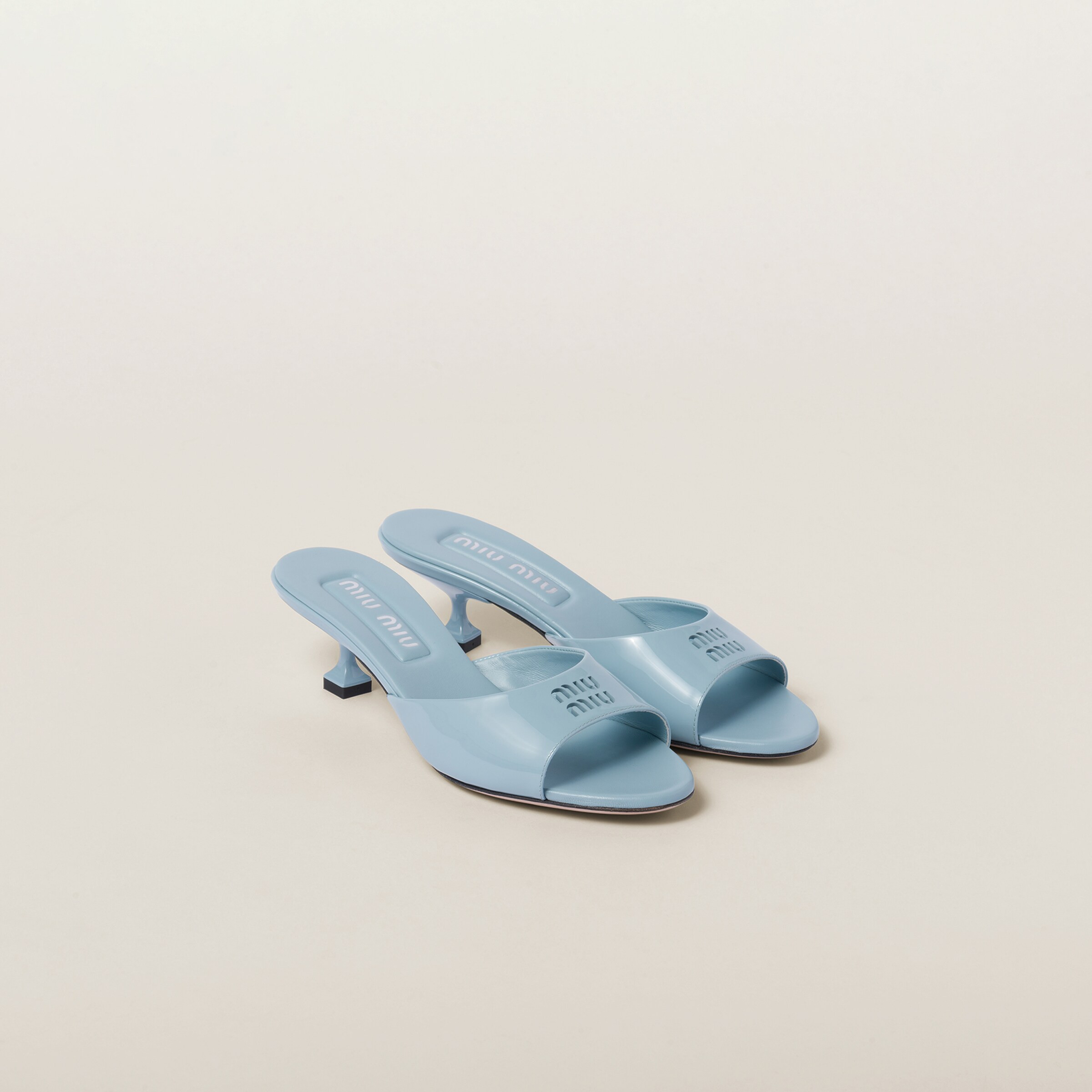Women's suede and leather sandals | Miu Miu | Miu Miu US