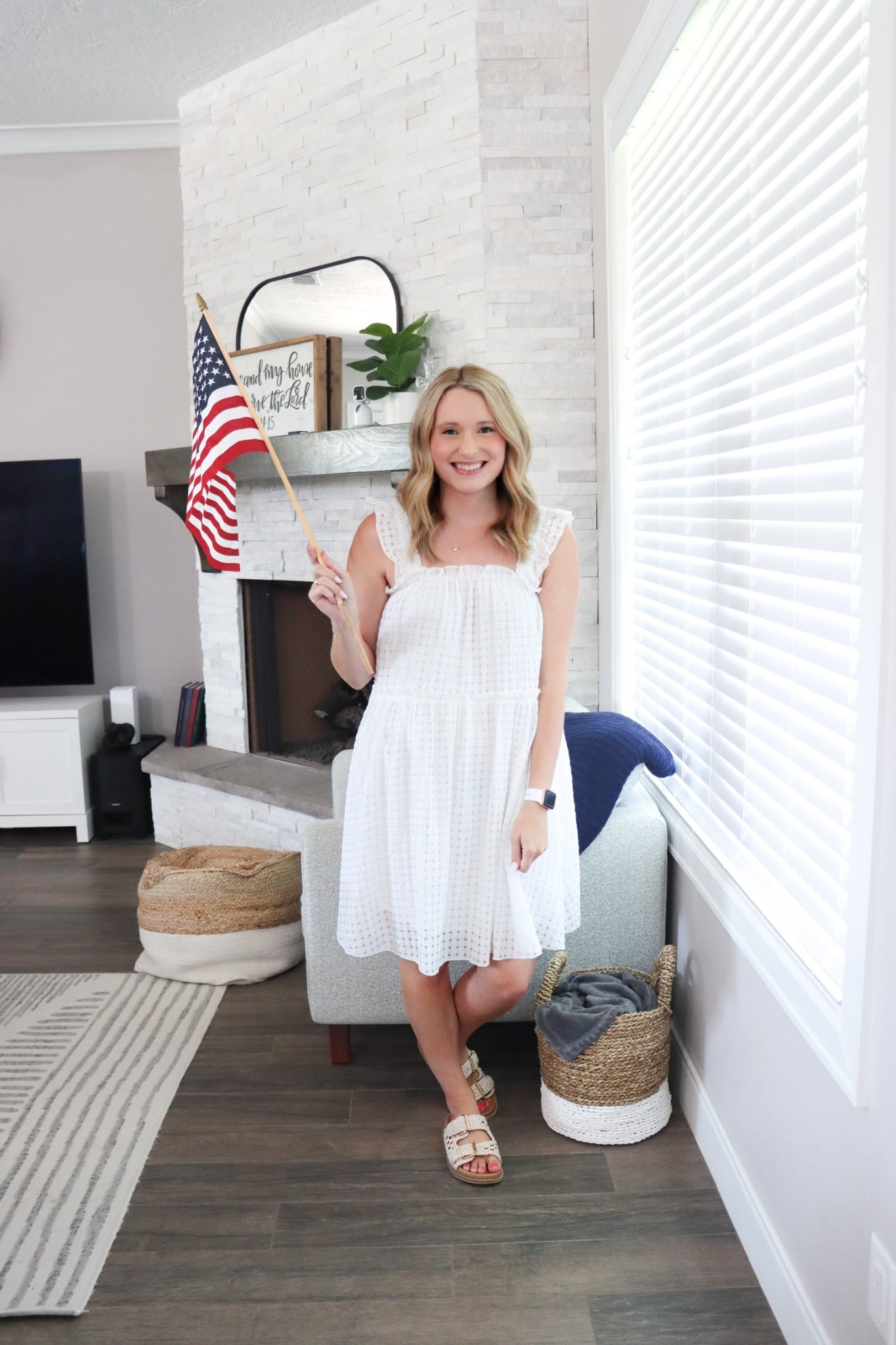 Ready for 4th of July Celebrations and Summertime fun🇺🇸🎇
Such a crisp look with this white flowy gingham dress. The perfect pick for all your summer activities - showers, brunch, date nights and vacation days.

//
4th of July outfit
Vacation outfit 
Brunch outfits 
Summer dresses 

#LTKSummerEdit #LTKTravel #LTKStyleTip