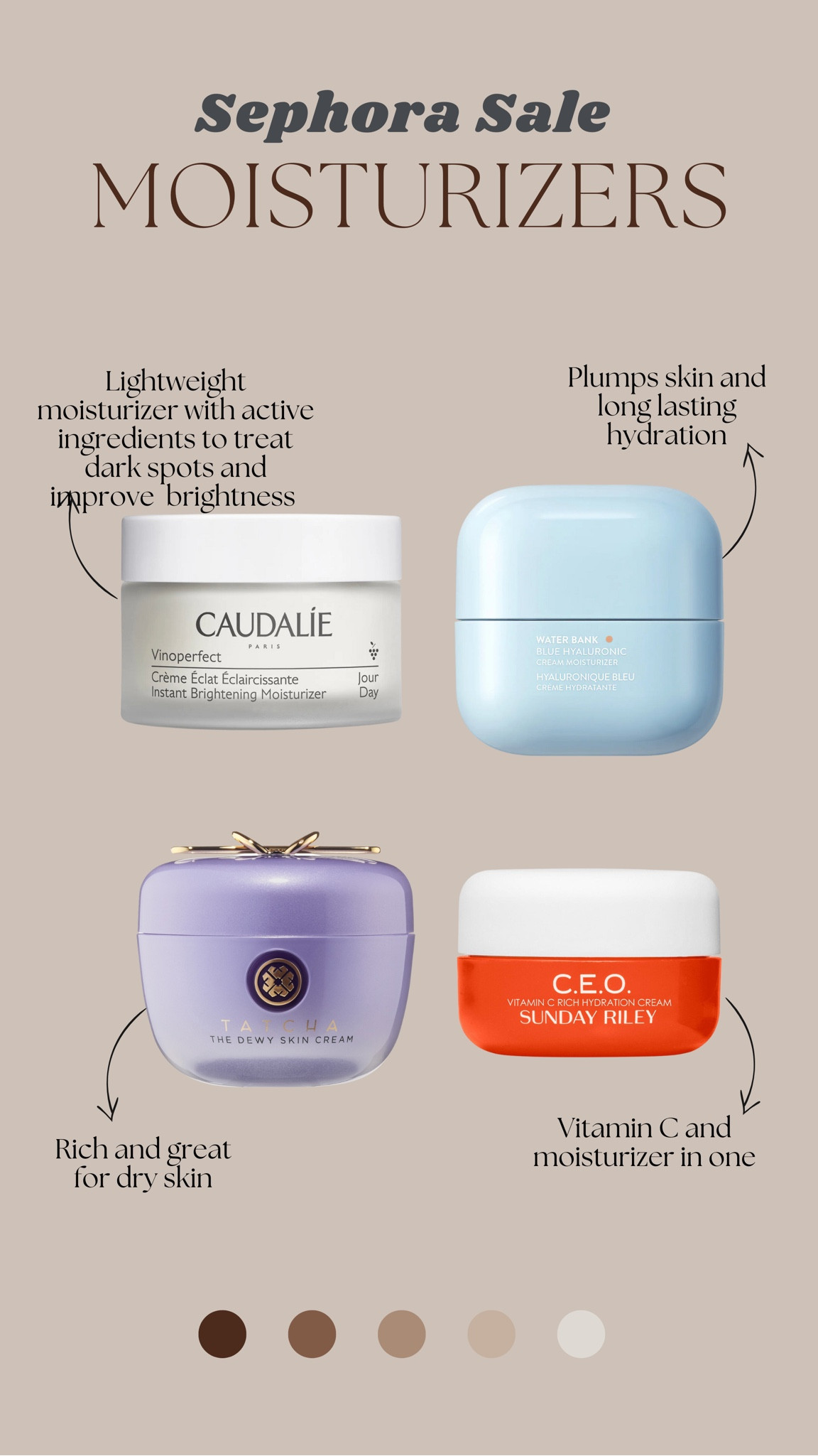 Shop MOISTURIZERS from the Sephora Sale! #SephoraSale #SephoraSpringSavings #Moisturizers 

#LTKBeautySale #LTKsalealert #LTKbeauty