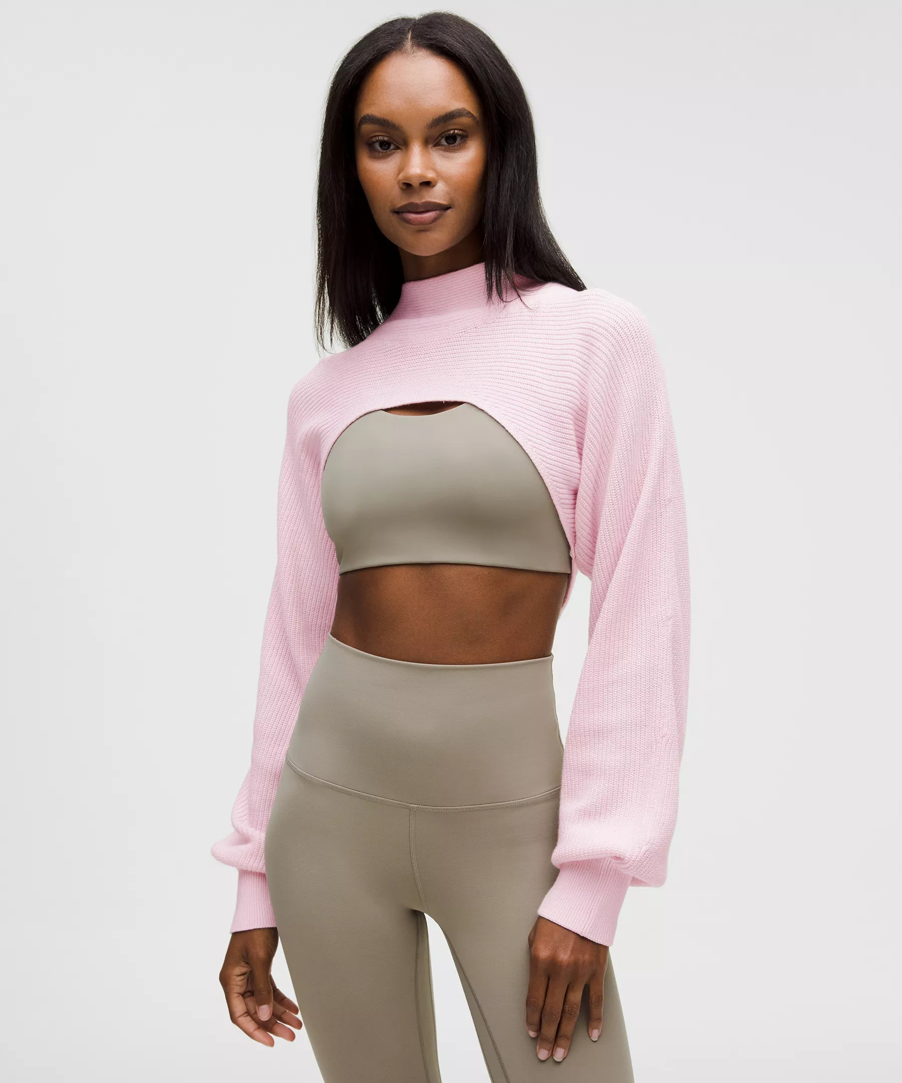 Cotton-Blend Mockneck Knit Shrug | Lululemon (US)