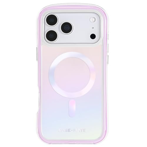 Case-Mate Jelly Pop Soap Bubble iPhone 17 Pro Max Case [Compatible with MagSafe] - Stylish Phone Case for Women with 16ft Drop Protection - Premium Magnetic Cover for iPhone 17 Pro Max - Iridescent | Amazon (US)