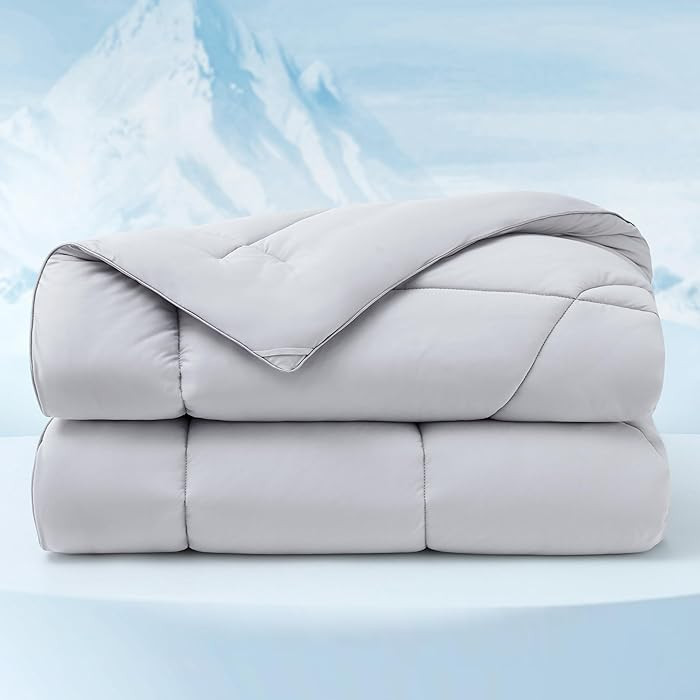 Bedsure Cooling Comforter Queen Size - Cooling Blankets for Hot Sleepers, Lightweight Comforter f... | Amazon (US)