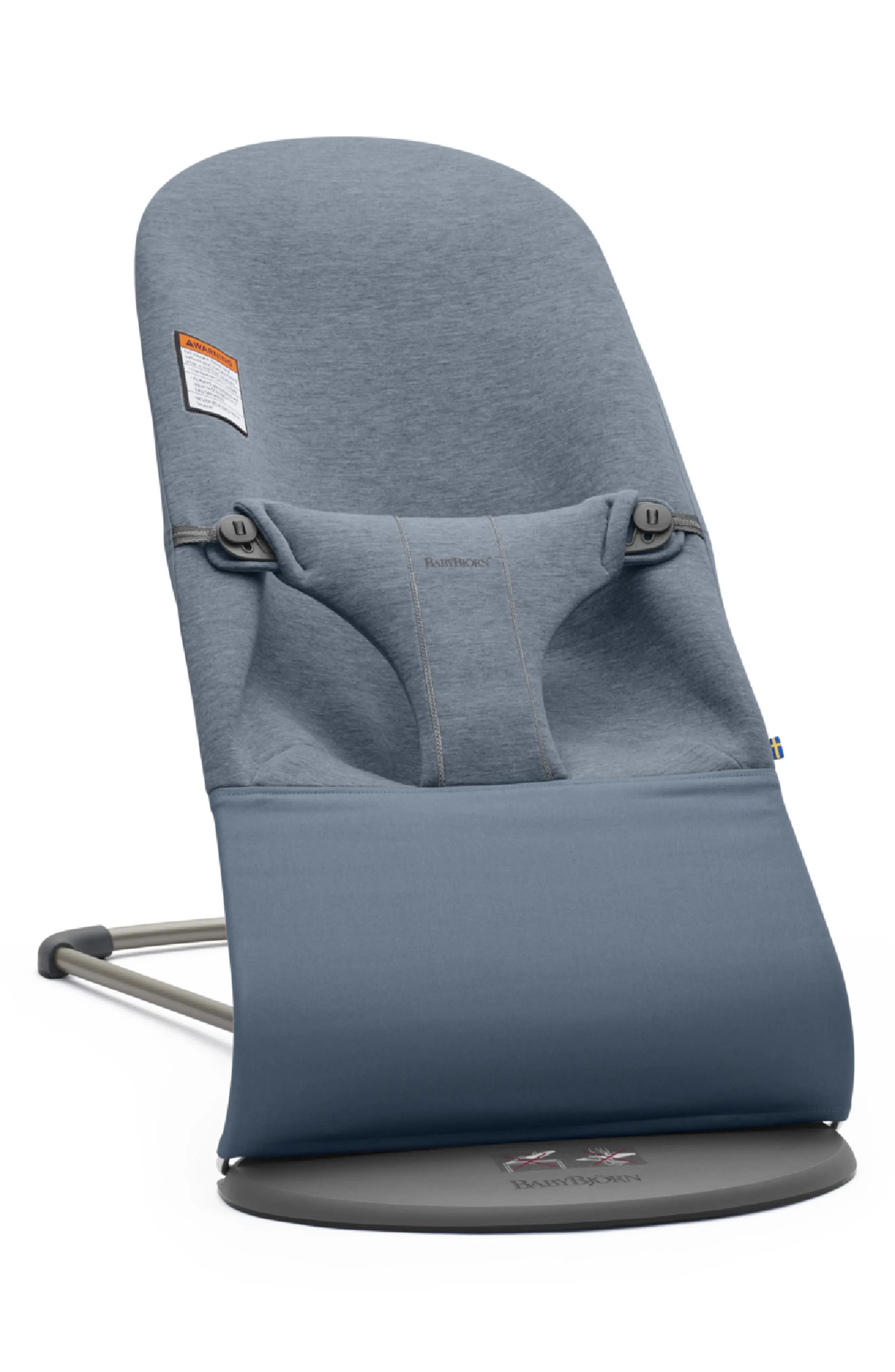 BabyBjorn Bouncer Bliss Convertible Jersey Baby Bouncer in Dove Blue at Nordstrom | Nordstrom