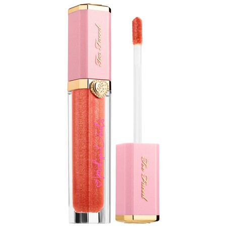 Too Faced Rich & Dazzling High-Shine Sparkling Lip Gloss Social Butterfly by Jordyn Woods 0.25 oz/ 7.3 mL | Sephora (US)