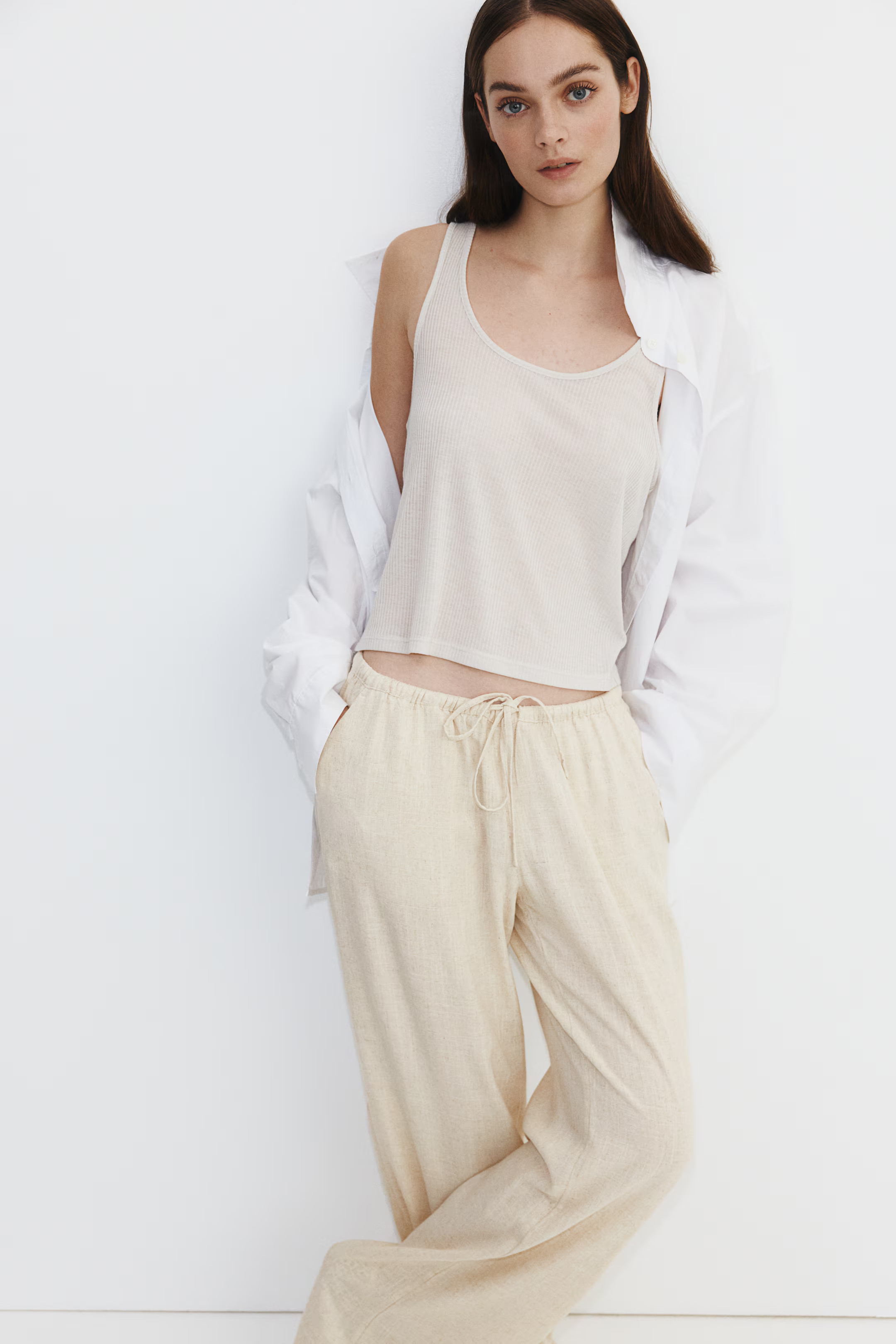 Straight drawstring trousers | H&M (UK, MY, IN, SG, PH, TW, HK)