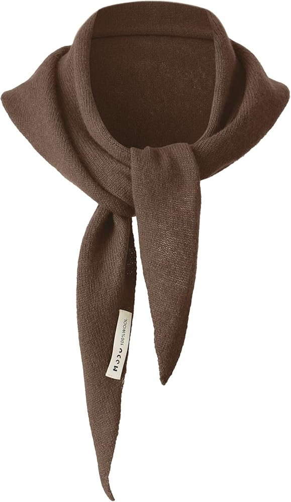 Zulzifs Wool Triangle Scarf for Women - Knitted Sweater Shawl Warm Downtown Girl Fashion Accessor... | Amazon (US)