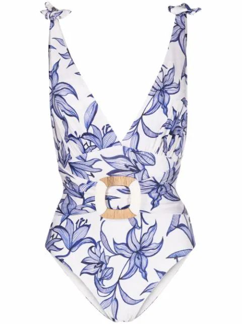 Stargazer floral-print swimsuit | Farfetch (US)