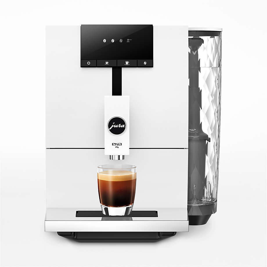 JURA ENA 4 Nordic White Espresso Machine + Reviews | Crate & Barrel | Crate & Barrel
