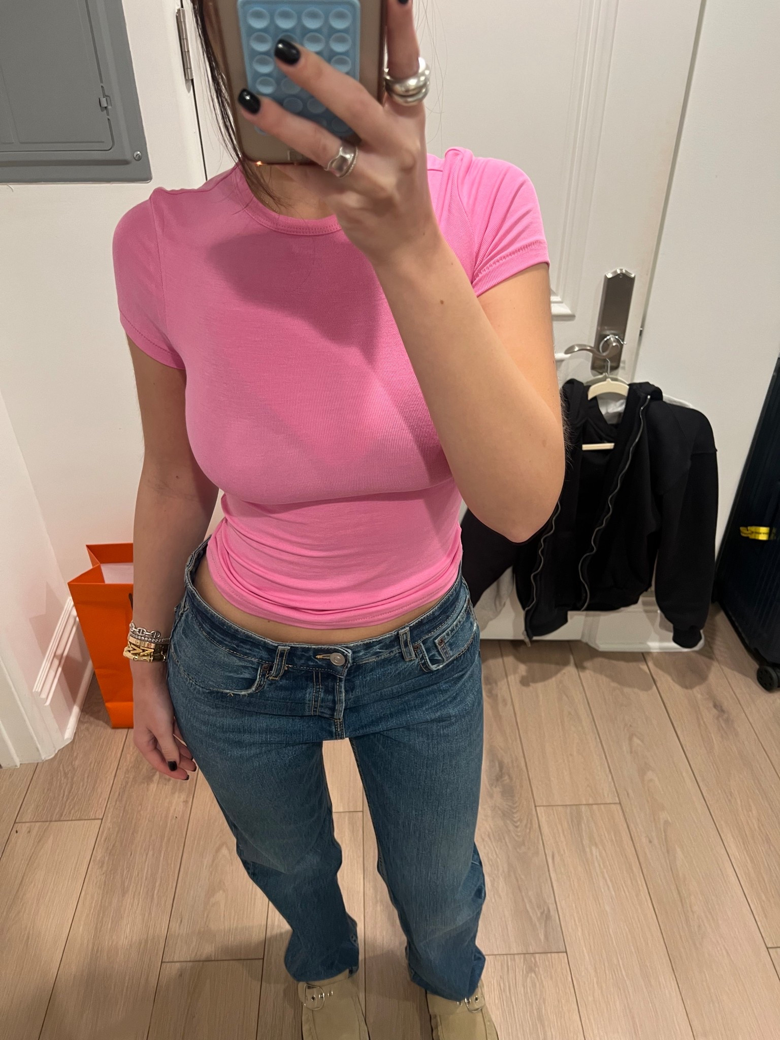 suddenly I like pink 💕 top is size small, jeans are size 4

#LTKFindsUnder100 #LTKFindsUnder50 #LTKStyleTip