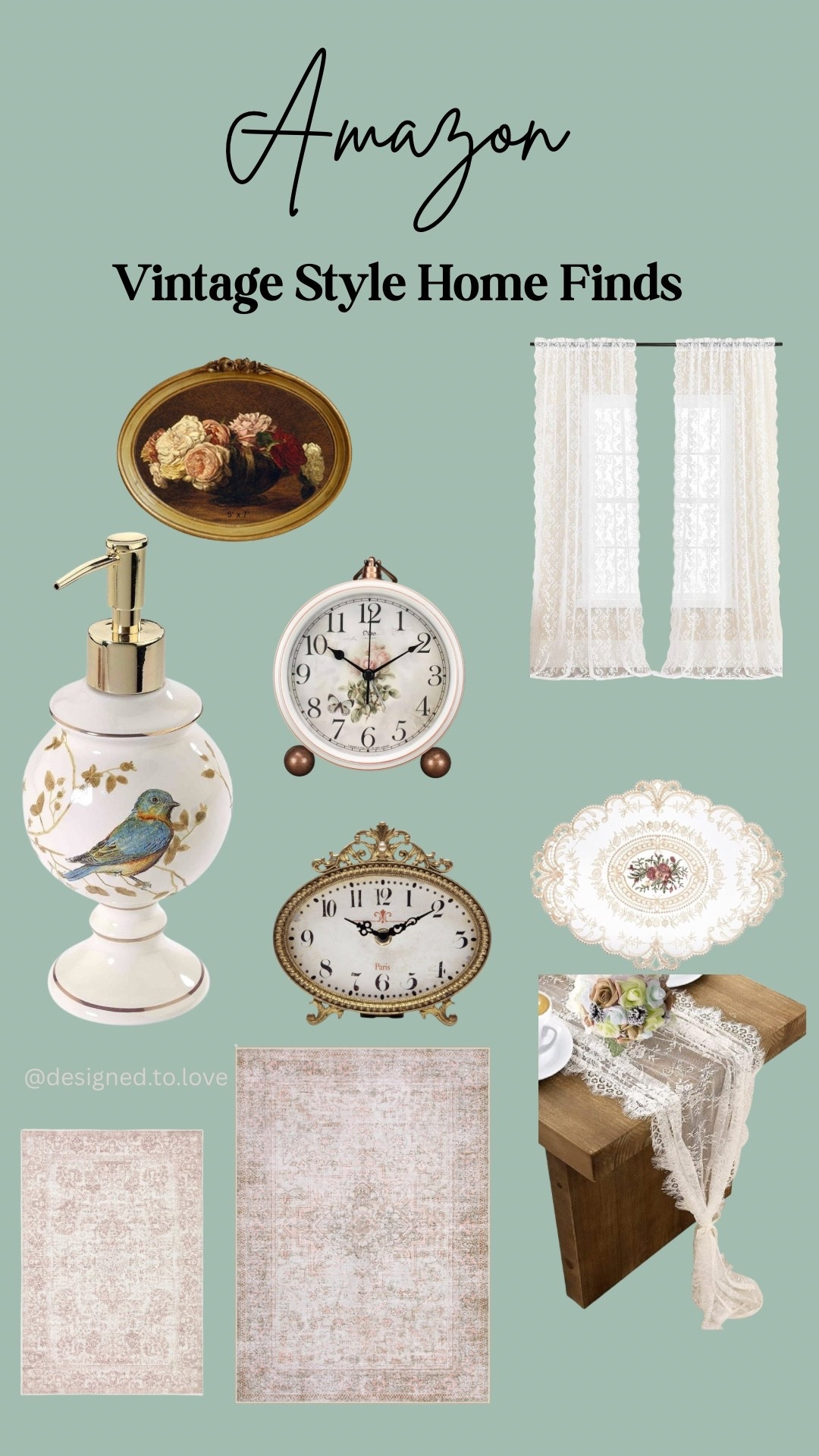 Adding cozy vintage charm to my home with these Amazon cottage-style finds 🤍 Antique-inspired details that bring warmth + character to every room.

🔗 Shop my Amazon vintage home décor on LTK!

#AmazonHomeFinds #VintageHomeDecor #FrenchCountryStyle #CottagecoreDecor #ShabbyChicStyle #CozyCottage #AmazonDecor #LTKHome #LTKFinds #NeutralHomeDecor

#LTKHome