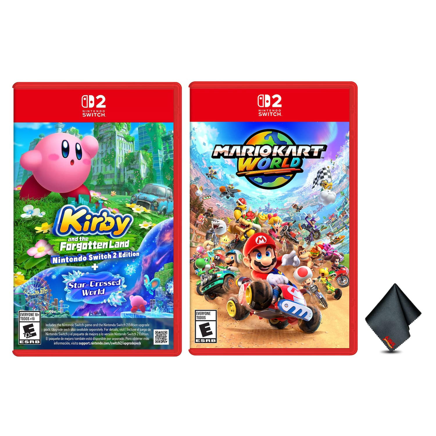 Mario Kart World for Switch 2, Kirby and the Forgotten Land Switch 2 Edition + Star-Crossed World Bundle - Nintendo Switch 2 | Best Buy U.S.