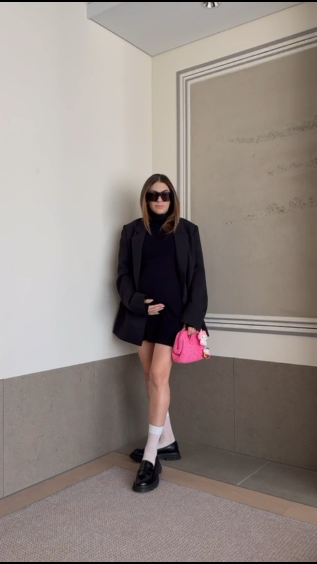 Dresses with a stretch and blazers have been my go to this trip at 6 months pregnant. 🖤 also obsessed with my new hello kitty bag charms 🐱

Check out the links & some dupes below! 

#LTKFindsUnder100 #LTKBump #LTKWatchNow