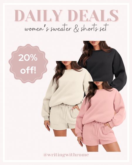 Women’s sweater and shorts set

Available in several colors!

Women’s loungewear, women’s matching set, women’s casual outfits, women’s fall outfits, oversized sweater, women’s sweatshirt set, comfy pajama set, lounge set, tracksuit set, Amazon wardrobe, Amazon fashion, Amazon daily deals

#LTKbump #LTKstyletip #LTKfindsunder50
