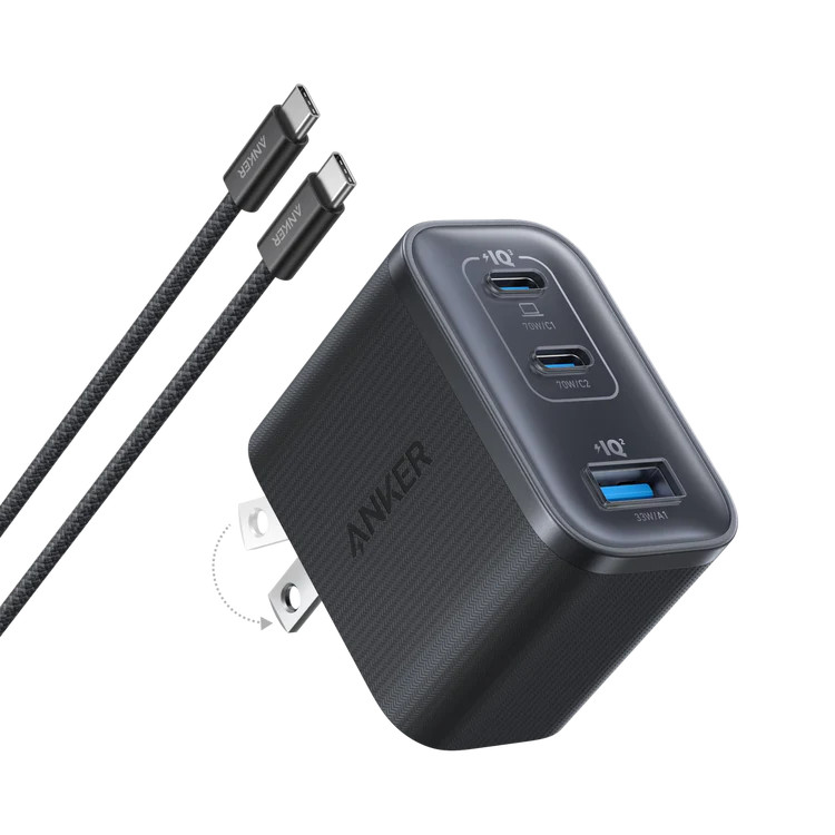 Anker Nano Charger (70W, 3 Ports) | Anker
