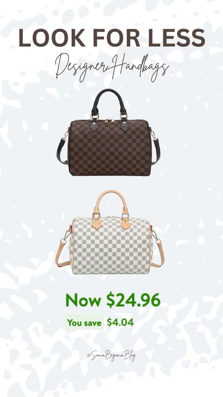 These are the best Louis Vuitton speedy look alikes and alternatives for less. Find your perfect accessory match without breaking the bank! ✨ These designer-inspired handbags are now only $24.96, giving you the luxe for less. A steal that adds effortless style to any wardrobe! #LookForLess #StyleOnABudget #HandbagHaul #DesignerInspired #SavvyShopper #FashionFinds #DiscountDivas #ElegantAccessories #SpeedyLookAlikes #SpeedyAlternatives #LVLooksforLess #ShopSmart



#LTKitbag #LTKfindsunder50 #LTKfindsunder100