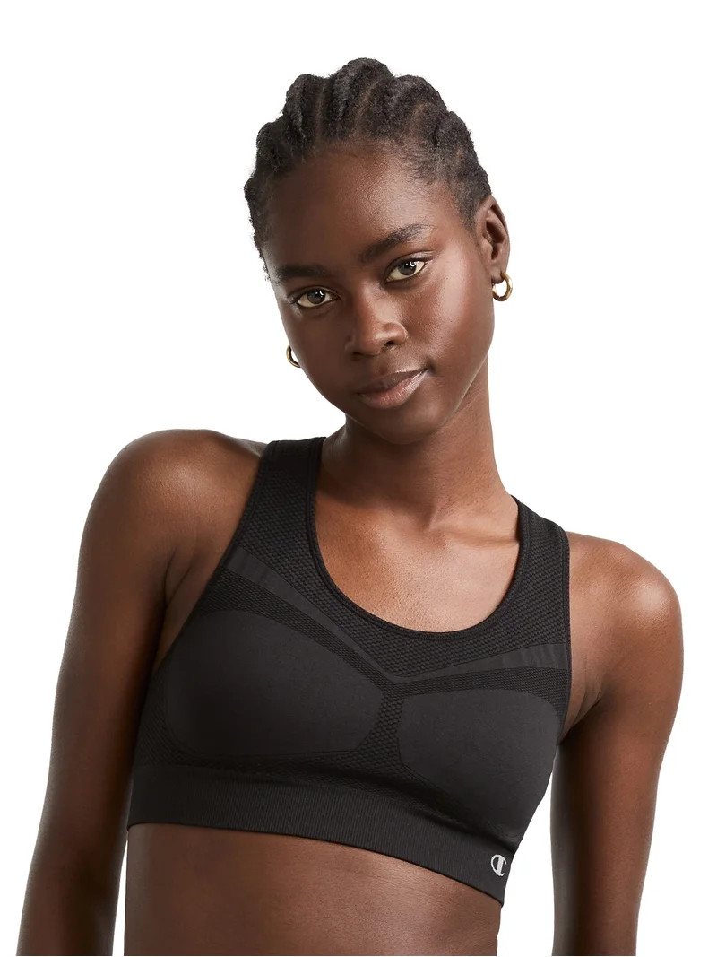 Champion Women's The Infinity Racerback Sports Bra, Moderate Support, Seamless, Moisture-Wicking,... | Walmart (US)