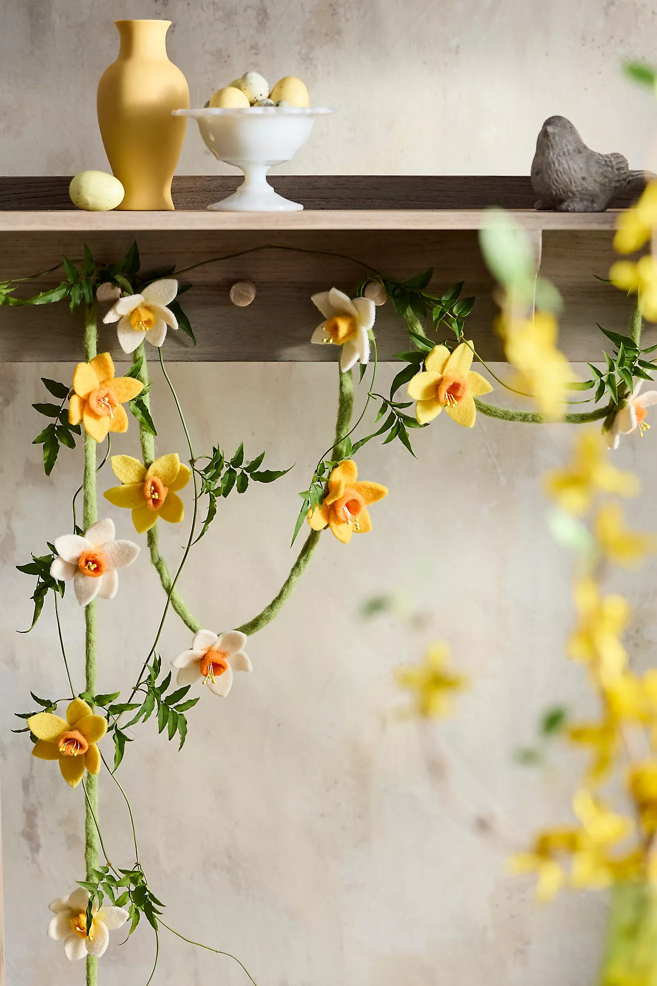 Daffodils Felt Garland | Terrain
