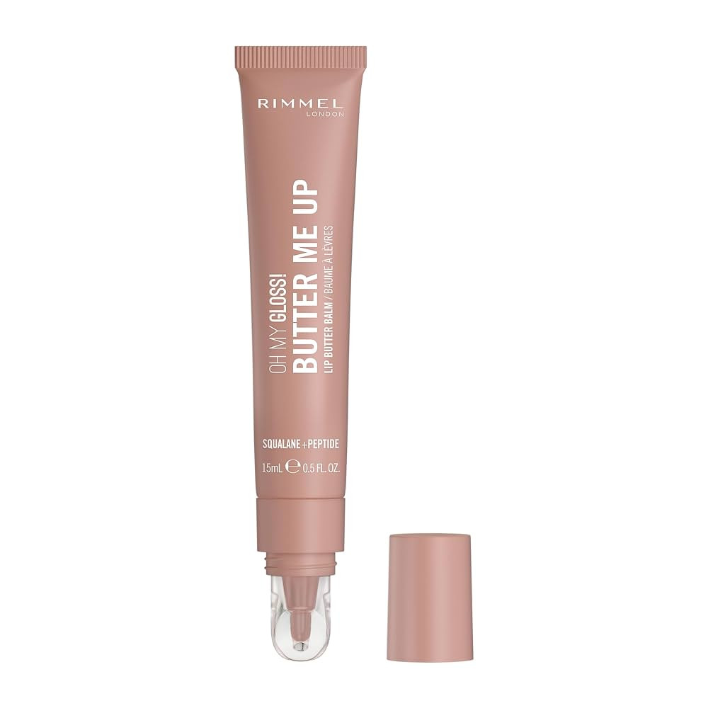 Rimmel London Oh My Gloss Butter Me Up Lip Butter Balm 002 Latte Delight, Hydrating Lip Balm, Tin... | Amazon (US)