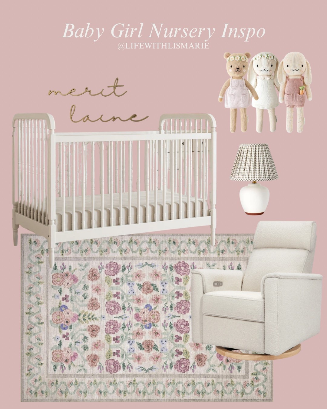 Sweet baby girl pink nursery 

#LTKBaby #LTKHome #LTKKids