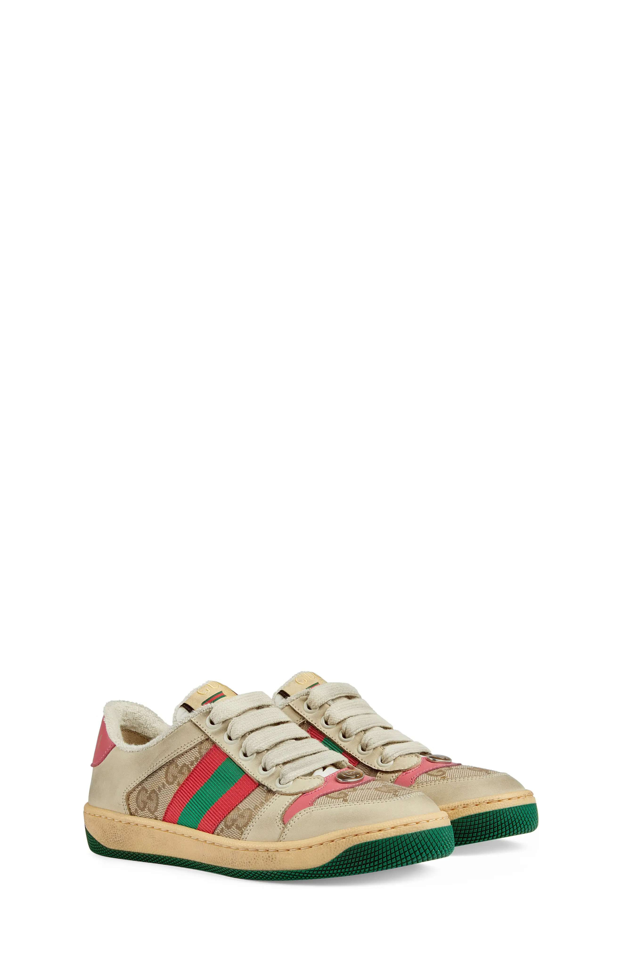 Toddler Gucci Screener Sneaker, Size 12.5US - Beige | Nordstrom