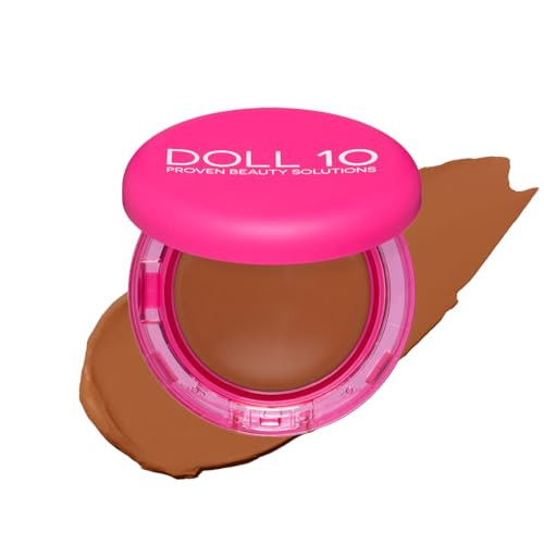 Doll 10 Peptide Bounce Balm Foundation™ – Hydrating, Age-Defying Foundation for Older Women, All Skin Types – Vegan, Clean, Natural, Medium Buildable Coverage, Blurs Fine Lines - [Deep] | Amazon (US)