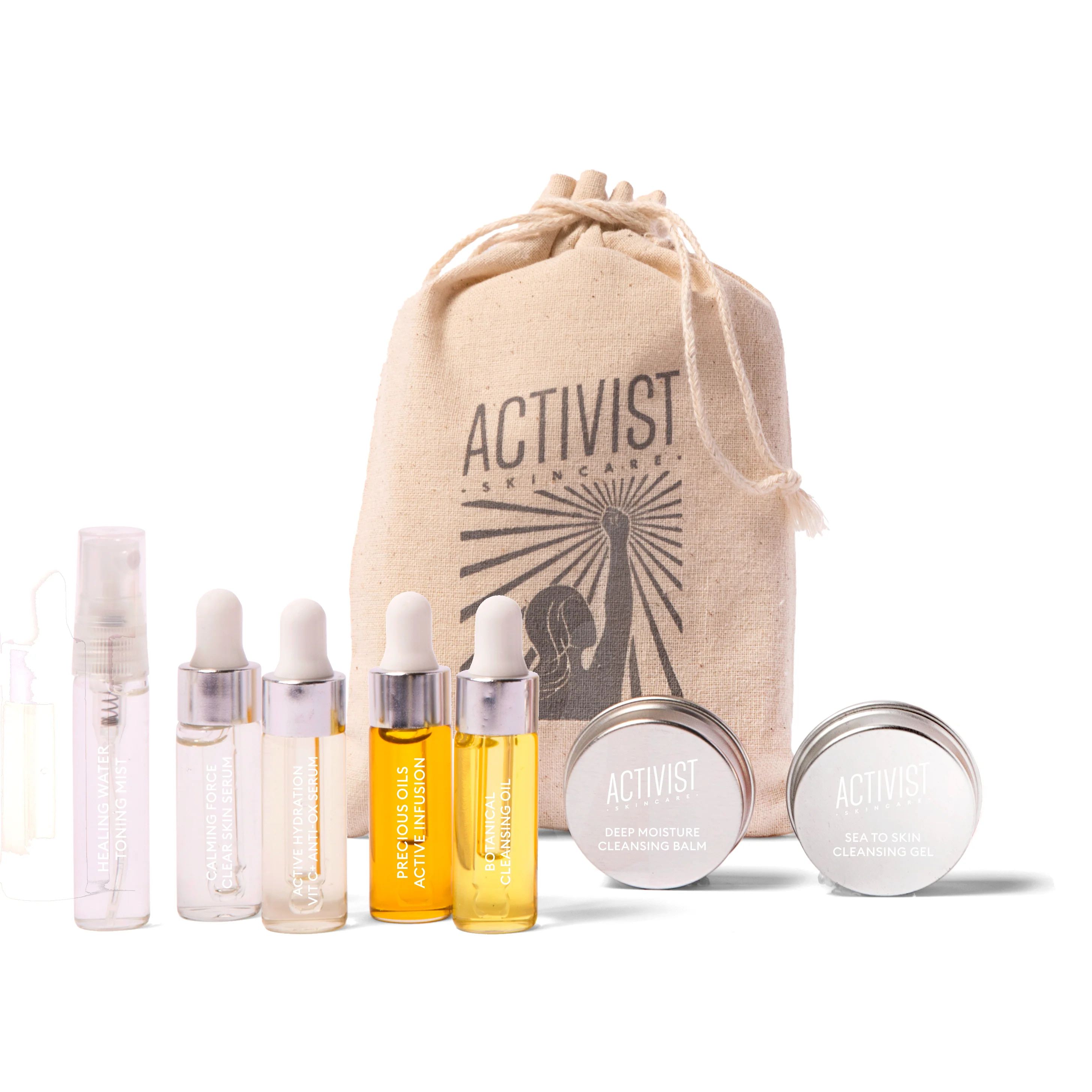 Sustainable Skincare 2-Week Trial Kit — Zero Waste & Refillable — Activist Skincare | Activist Skincare