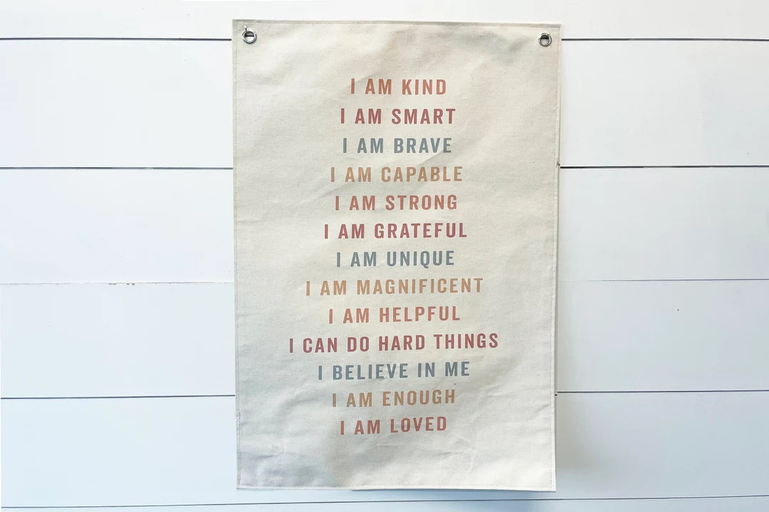 Affirmations Sign  Canvas Banner  Positive Affirmations for - Etsy | Etsy (US)