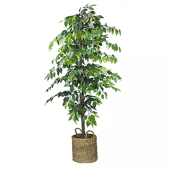 72-Inch Faux Ficus Tree in Basket | Bed Bath & Beyond