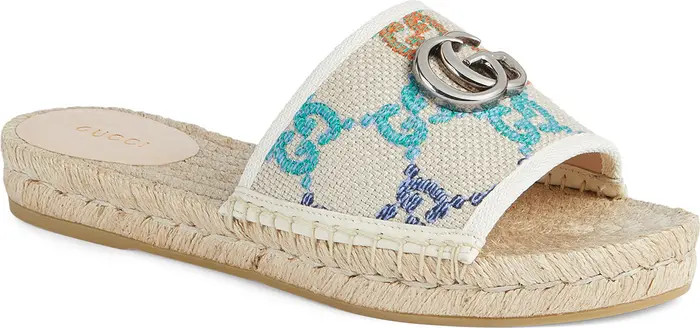 Gucci Pilar Espadrille Slide Sandal | Nordstrom | Nordstrom