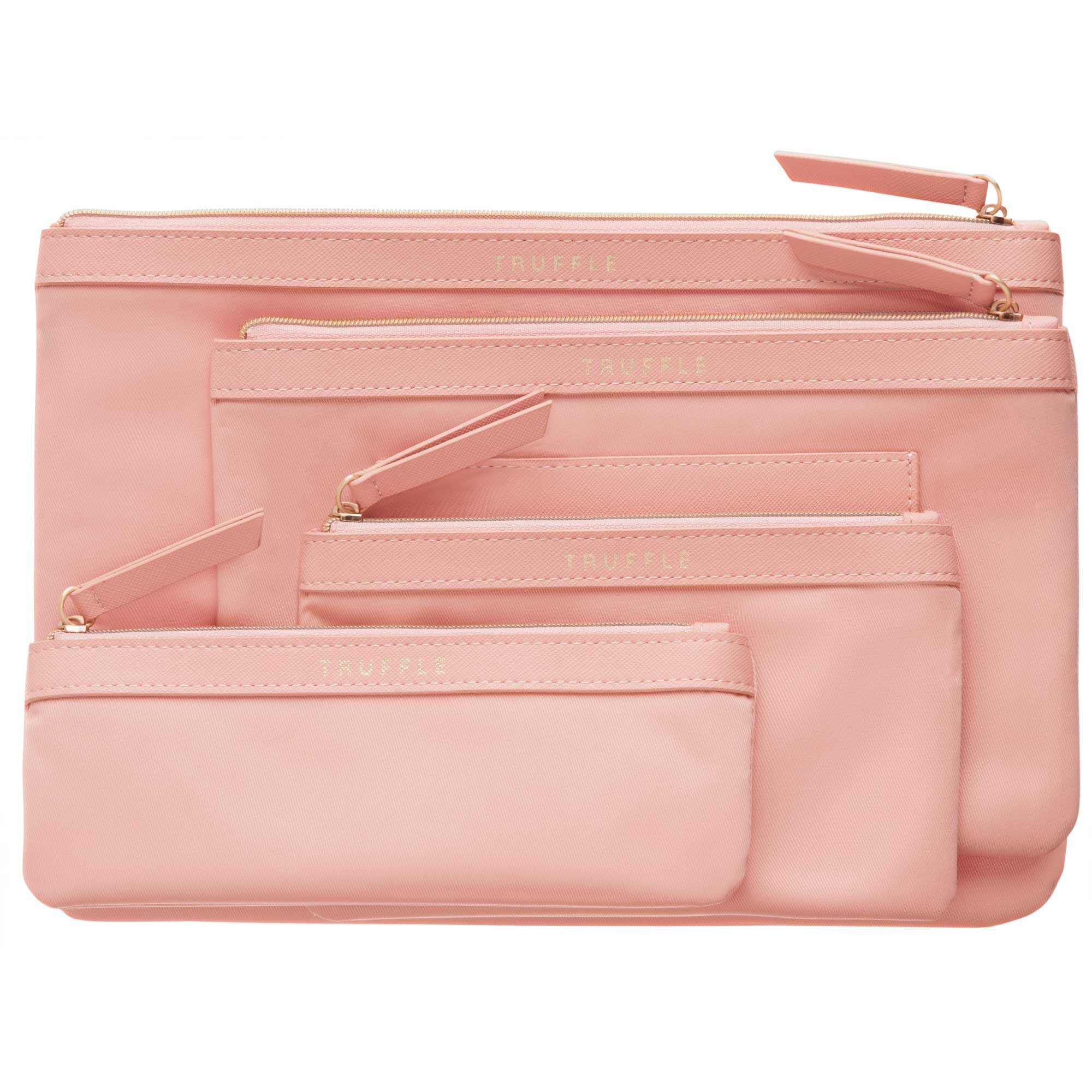 Privacy Multi-Tasking Pouch Set - Nylon Zipper Pouches | Truffle | TRUFFLE