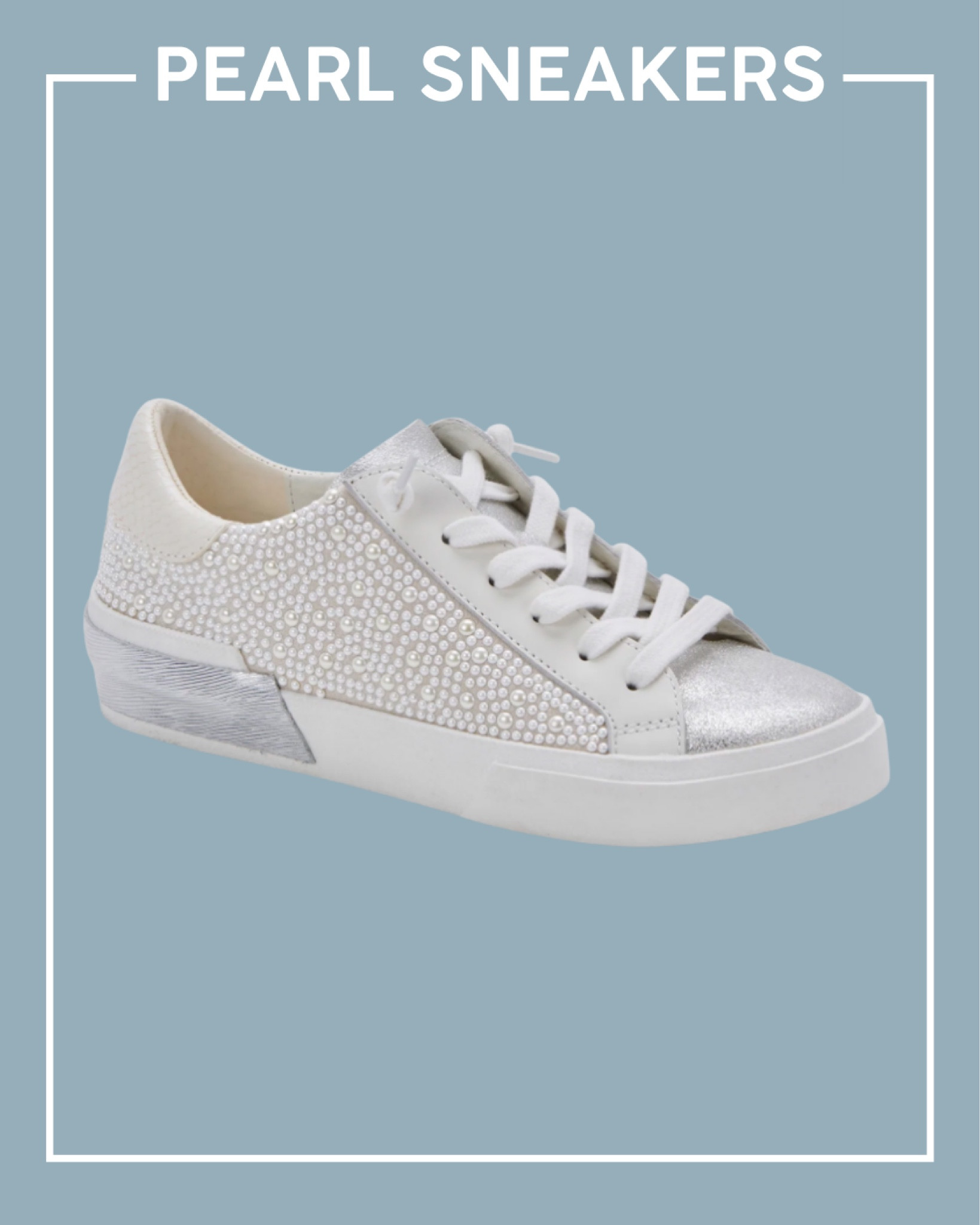 Pearl sneakers! Perfect for a bridal wardrobe 

Wedding sneakers, wedding tennis shoes, bridal sneakers, Pearl shoes, silver shoes, casual bridal wardrobe, bachelorette outfits, bridal airport outfit 

#LTKwedding