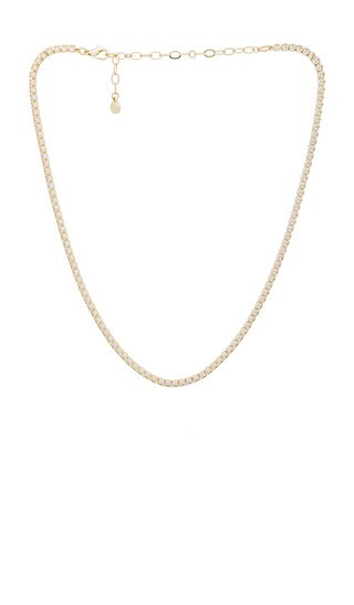 Dainty Marquise Tennis Chain Necklace in Gold | Revolve Clothing (Global)