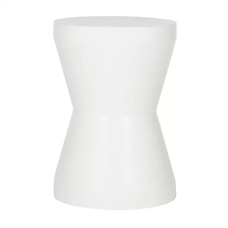 Ivory Drum Accent Table | Kirkland's Home