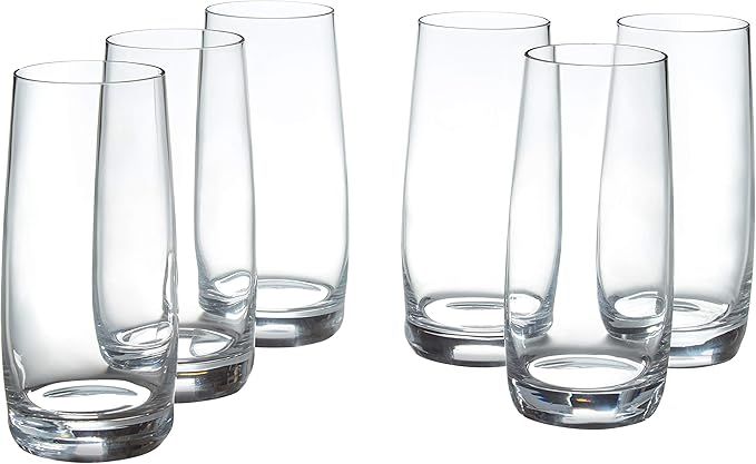 Amazon Brand – Stone & Beam Traditional HighBall Drinking Glass, 16-Ounce, Set of 6 | Amazon (US)
