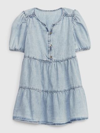 Toddler Tiered Denim Dress with Washwell | Gap (US)