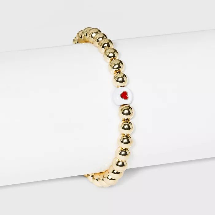 SUGARFIX by BaubleBar Heart Charm Stretch Bracelet | Target