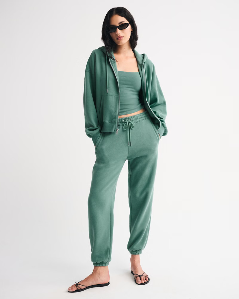 Abercrombie & Fitch Women's Essential Sunday Sweatpant in Green - Size XXS LONG | Abercrombie & Fitch (US)