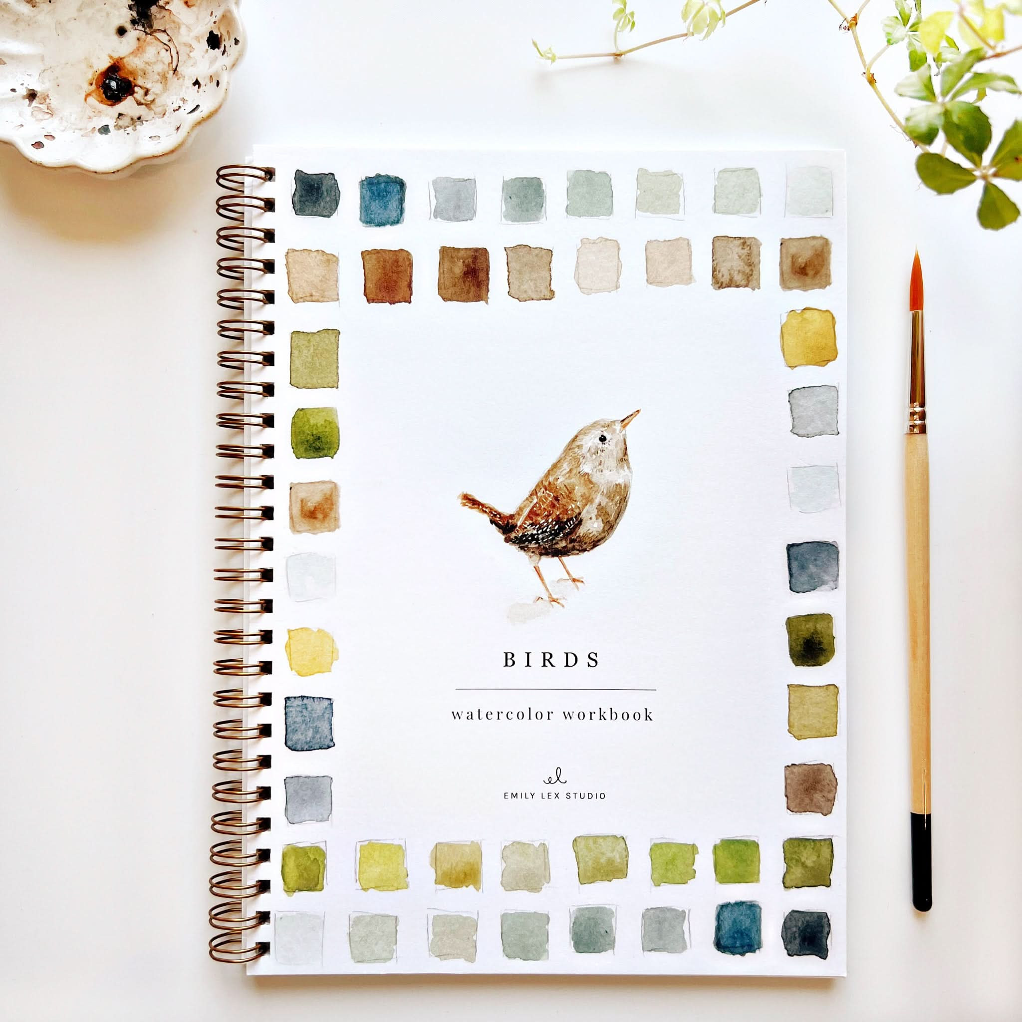 birds watercolor workbook | Emily Lex Studio