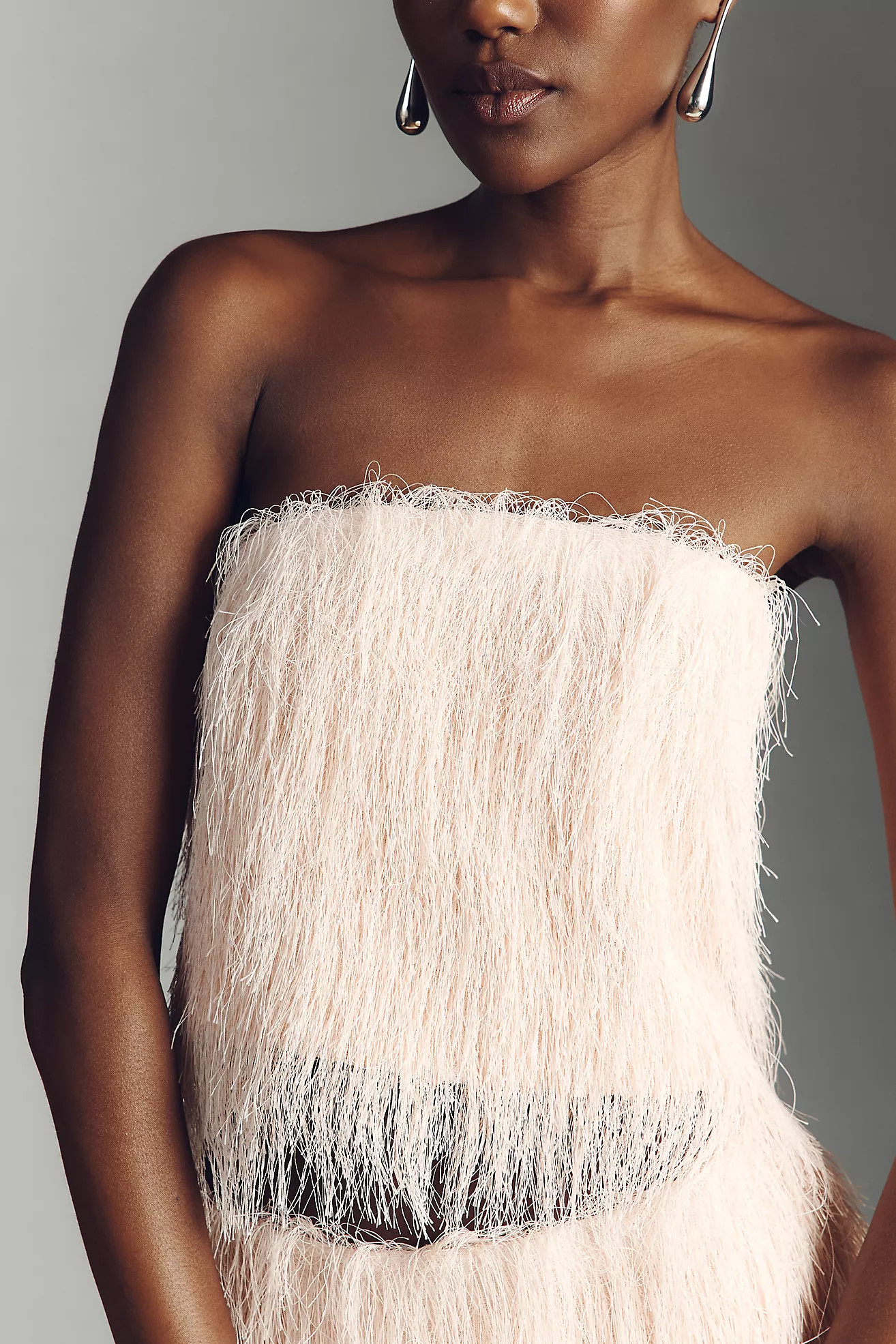 Maeve Strapless Fringe Top | Anthropologie (US)