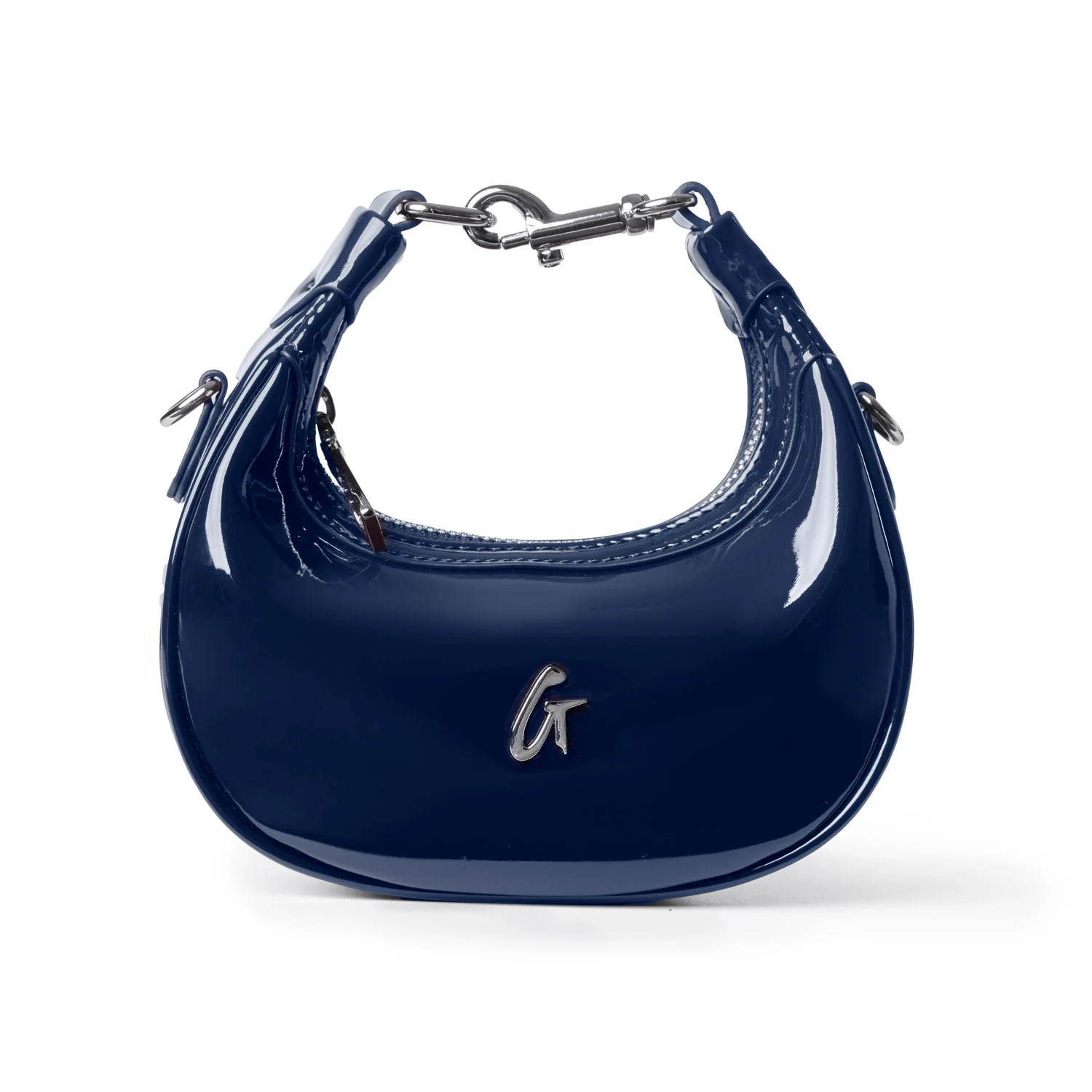 NANO MIRROR HOBO BAG - MIRROR NAVY | Glam-Aholic Lifestyle