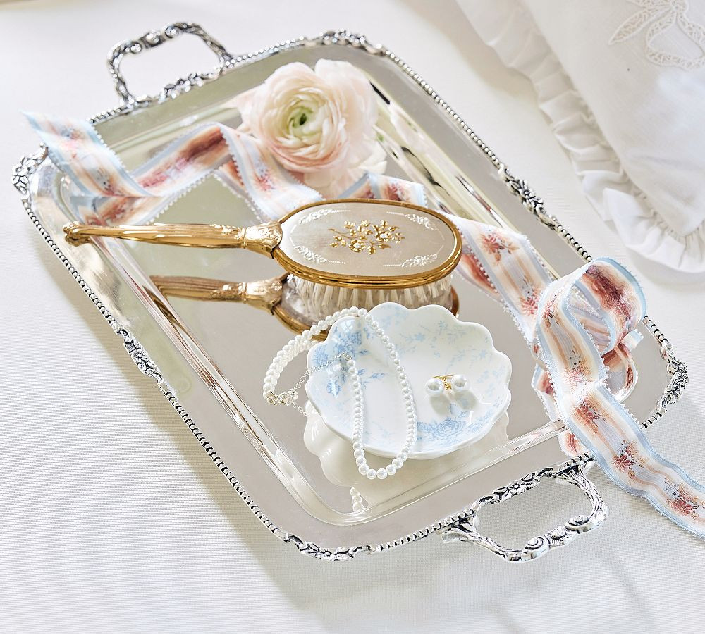 LoveShackFancy Silver Decorative Tray | Pottery Barn (US)