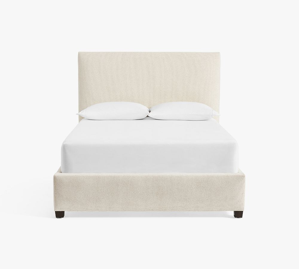 Raleigh Square Upholstered Bed - Quick Ship | Pottery Barn (US)