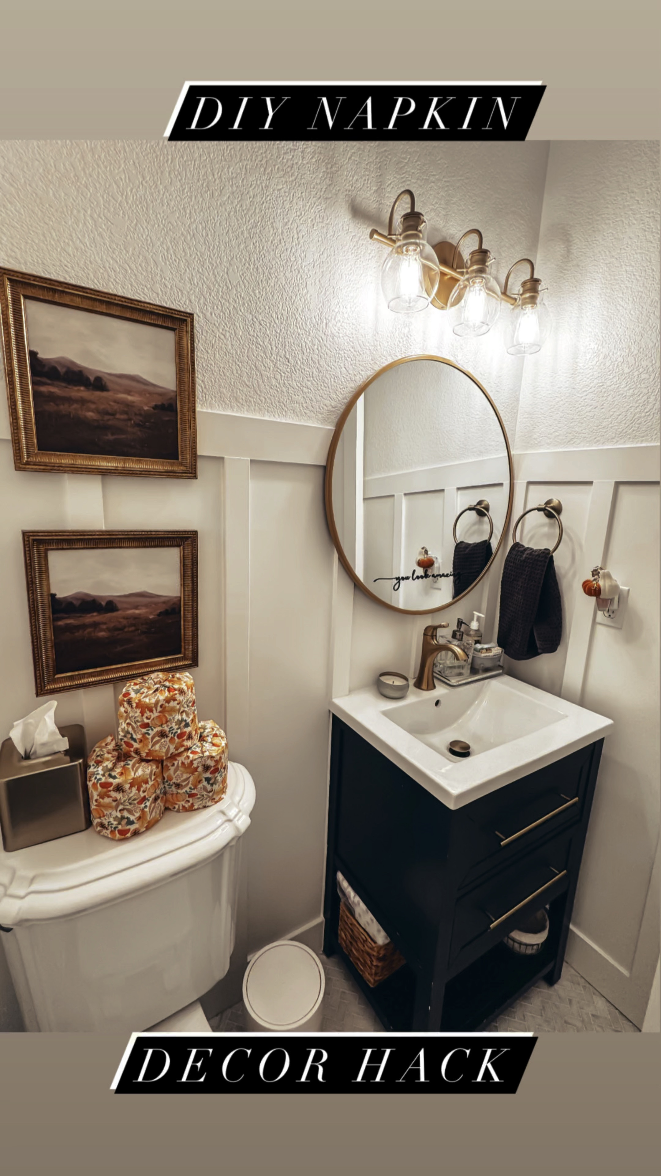 Diy Napkin Decor Hack! Fall decor. Diy. Diy decor. Home decor.

#LTKFallSale #LTKVideo #LTKSeasonal