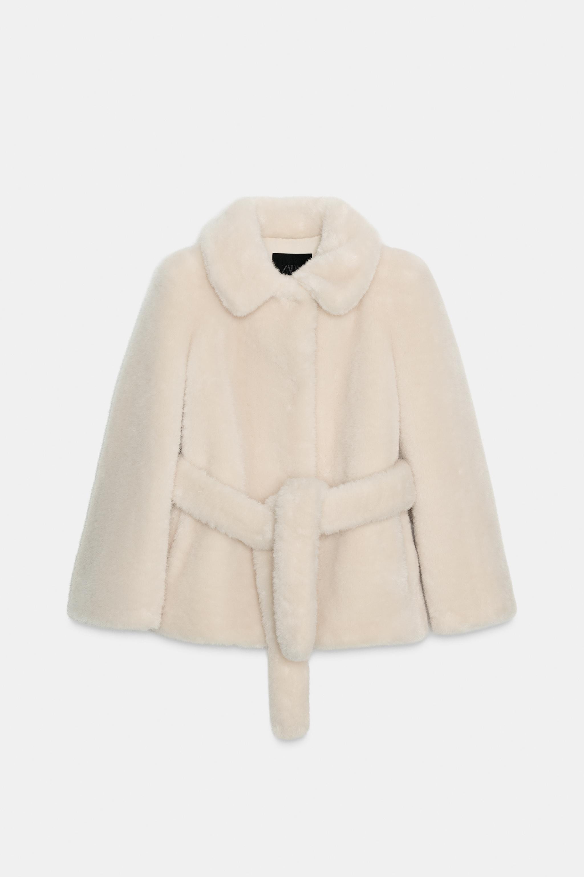 FAUX FUR BELTED COAT ZW COLLECTION | Zara UK
