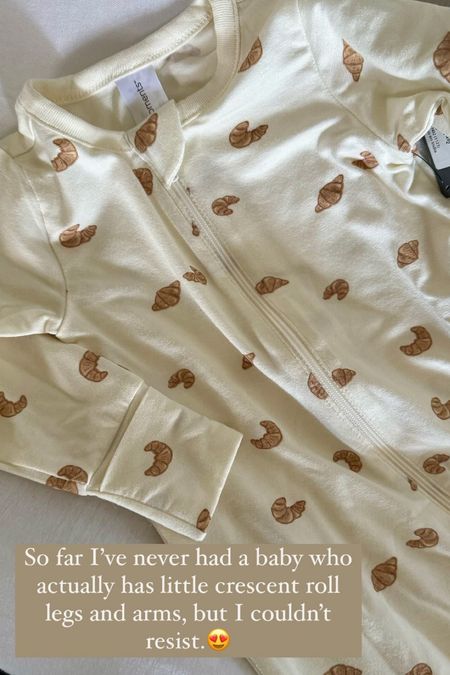 Crescent roll onesie?! $10?! (More colors too). So cute!!