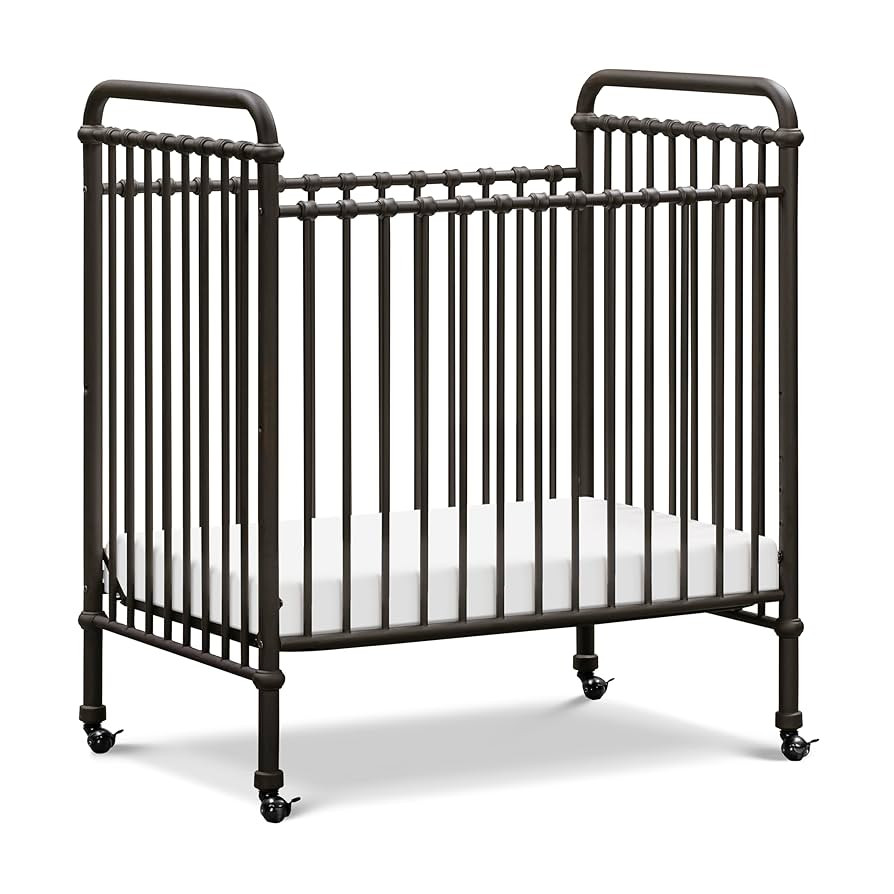 NAMESAKE Abigail 3-in-1 Convertible Mini Metal Crib in Vintage Iron, Greenguard Gold Certified | Amazon (US)