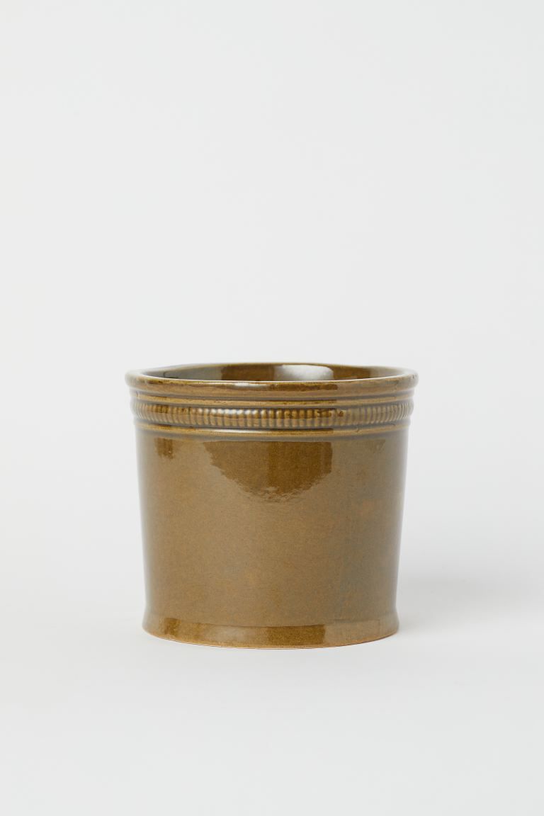 Small Stoneware Plant Pot | H&M (US + CA)