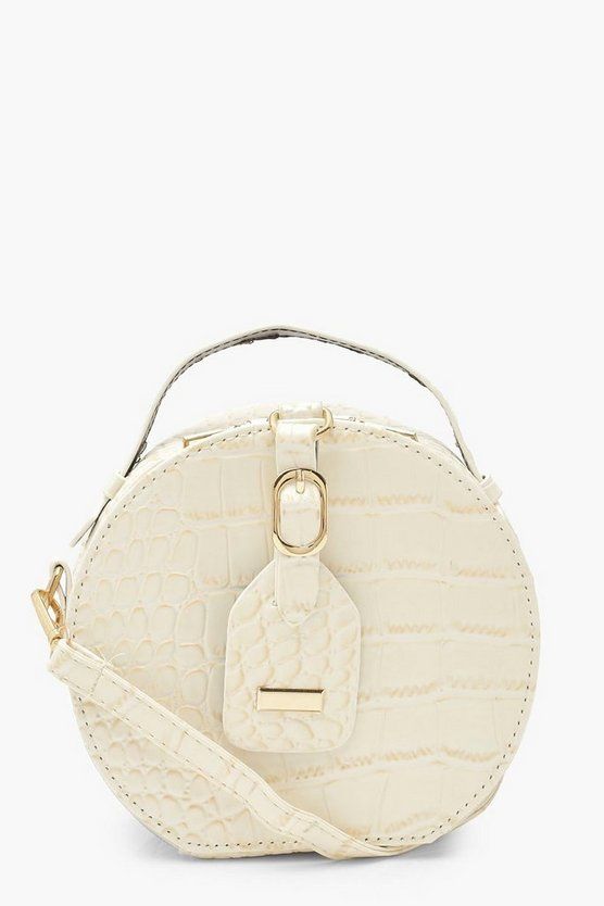 Croc Buckle And Tag Detail Cross Body Bag | Boohoo.com (US & CA)