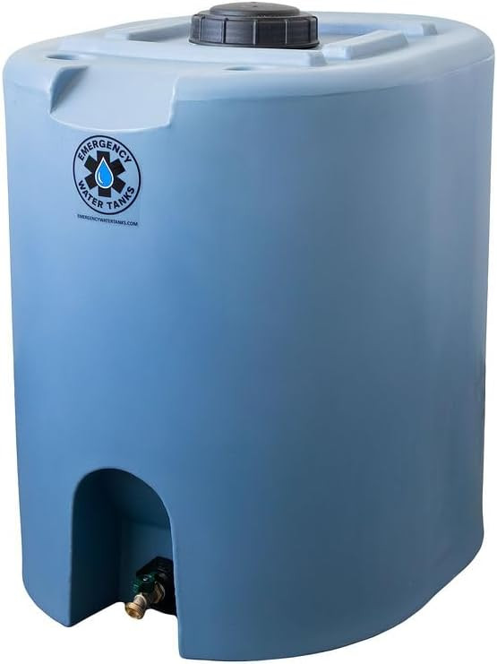 55 Gallon Stackable Emergency Water Storage Tank – Food Grade BPA-Free Water Container for Long-Term Home Preparedness | Amazon (US)