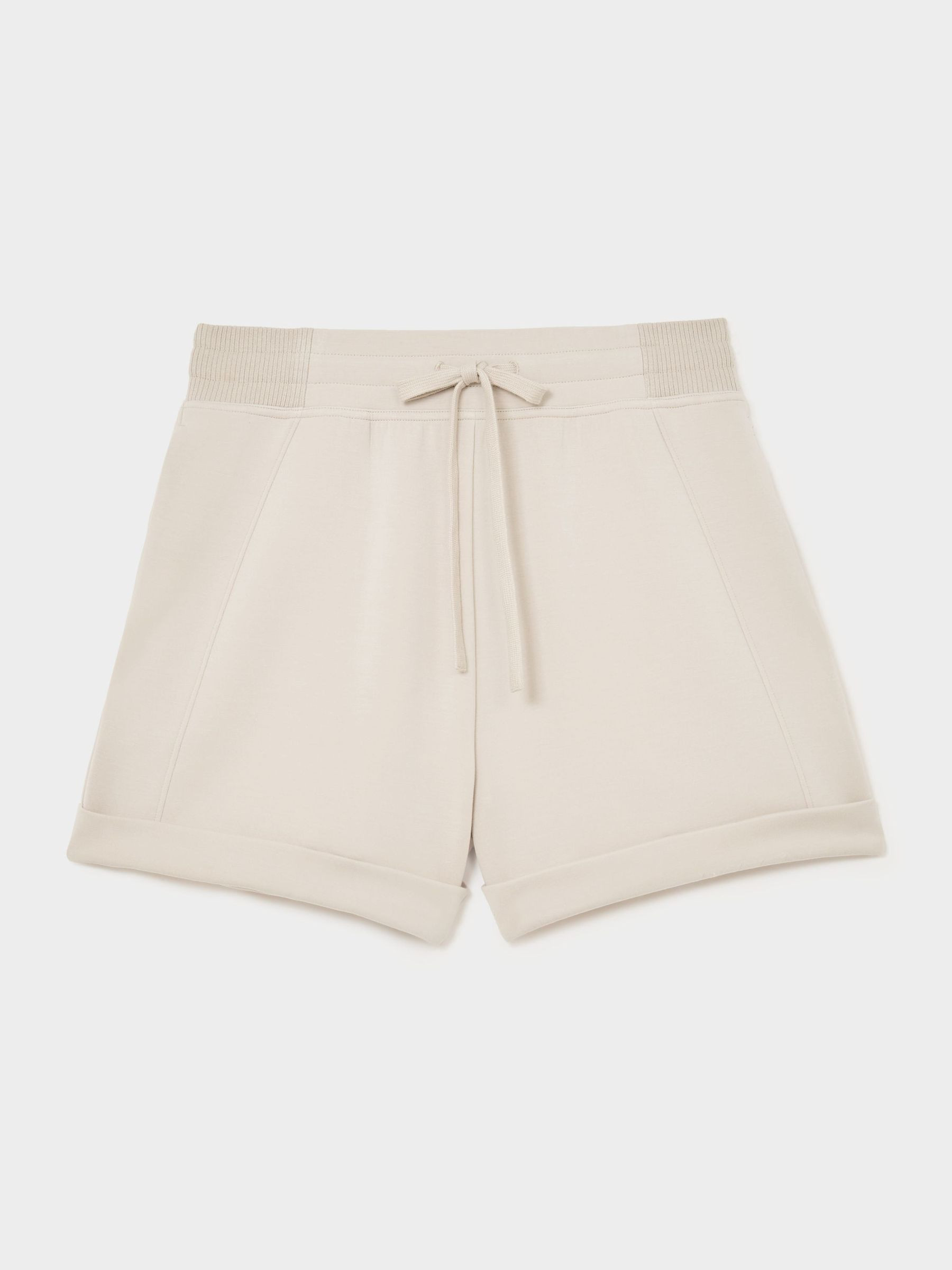 Reiss Premium Interlock Drawstring Shorts in Neutral - REISS | Reiss UK